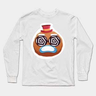 Christmas Sticker, Ginger Man Sticker Long Sleeve T-Shirt